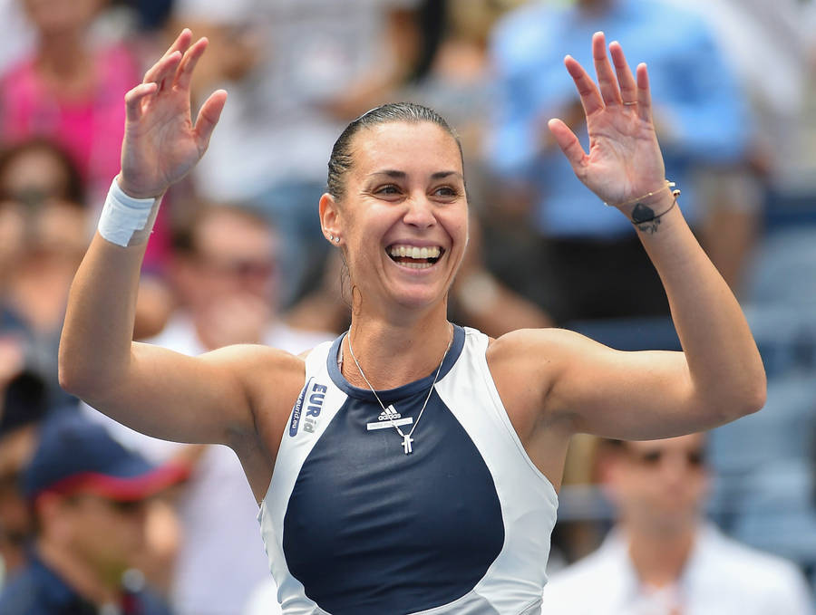 Flavia Pennetta Smiling Wallpaper