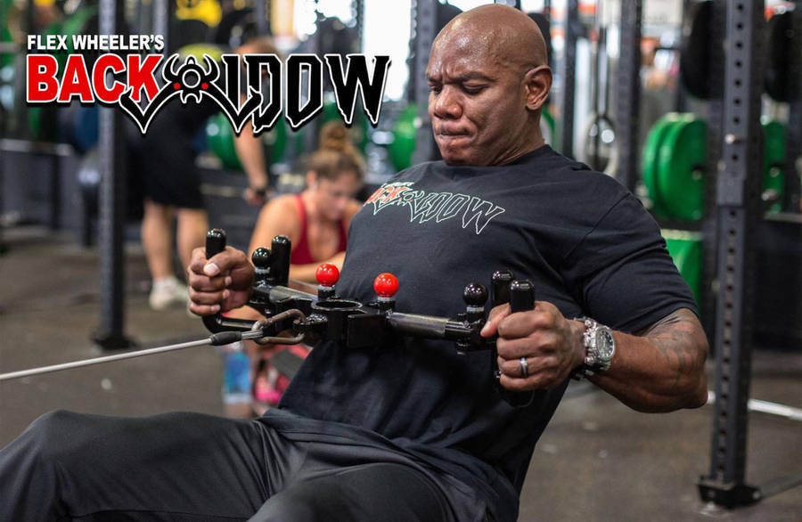 Flex Wheeler Back Widow Workout Wallpaper