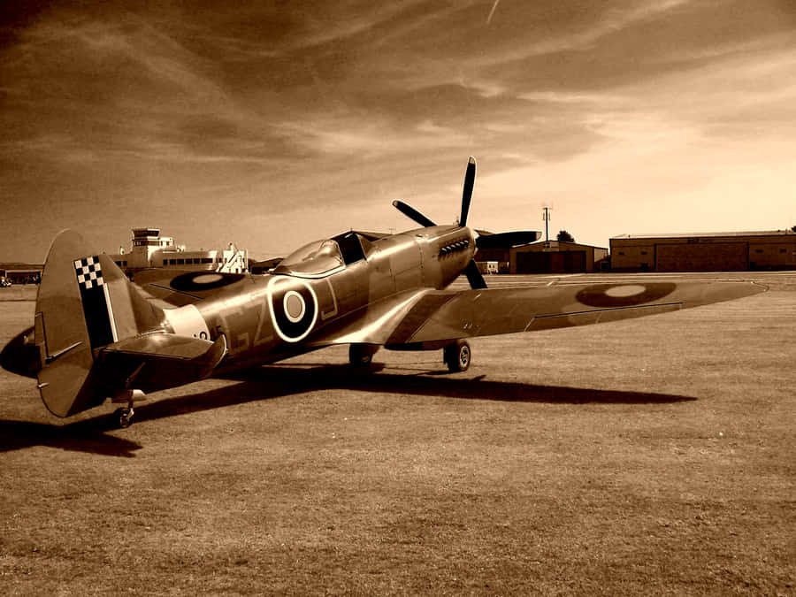 Flight Old Photo Wallpaper