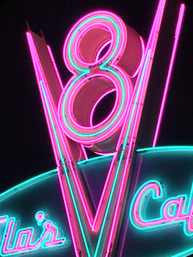 Flo's V8 Cafe For 80s Aesthetic Iphone Wallpaper