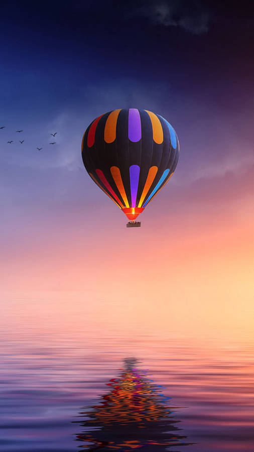 Floating On Sunset Note 8 Wallpaper