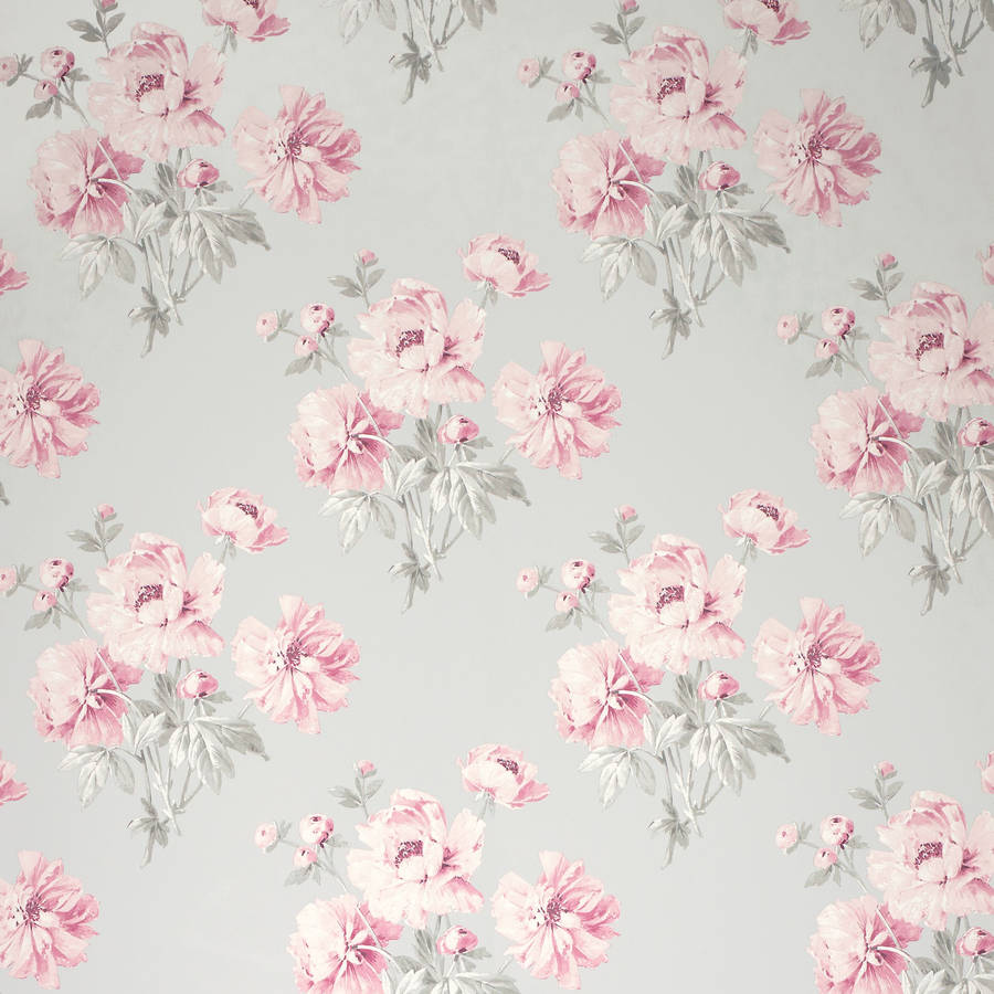 Floral Textured Wallpaper