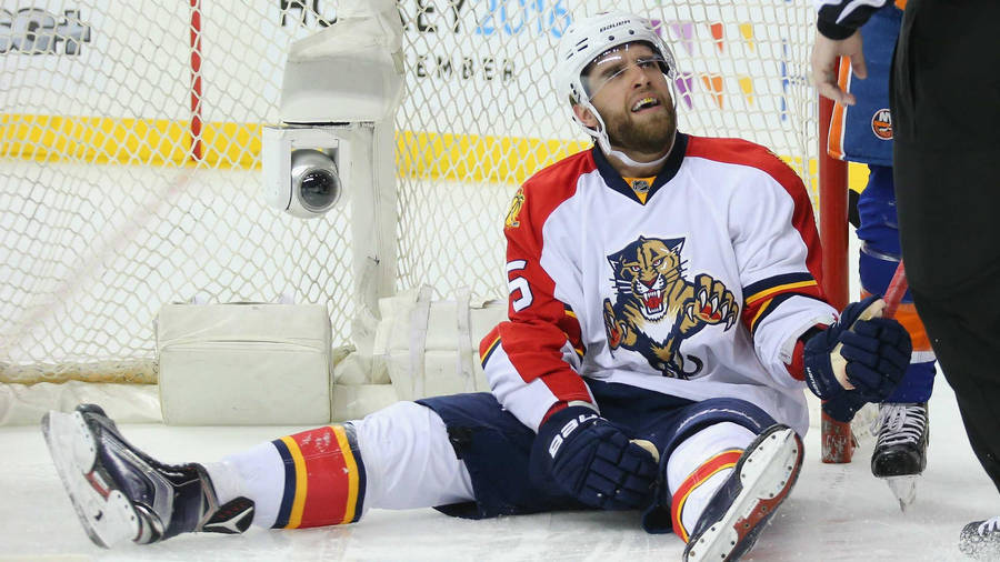 Florida Panthers Aaron Ekblad 2016 Nhl Stanley Cup Playoffs Wallpaper