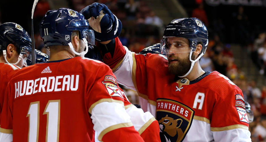 Florida Panthers' Aaron Ekblad In Action Wallpaper