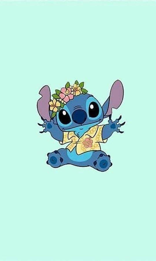 Flower Crown Stitch Aesthetic Wallpaper