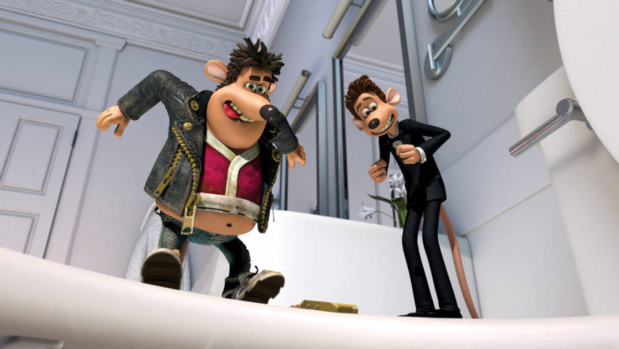 Flushed Away Sid About To Jump Wallpaper