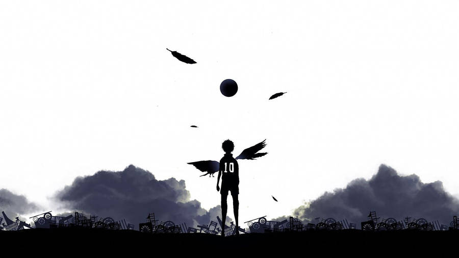 Fly High Hinata Haikyuu Desktop Wallpaper