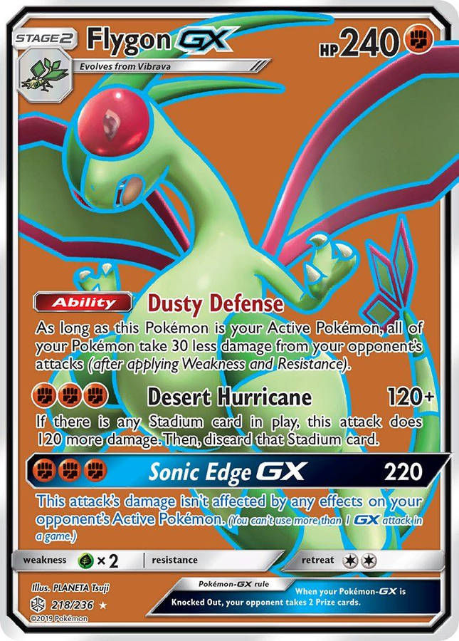 Flygon Trading Card Wallpaper