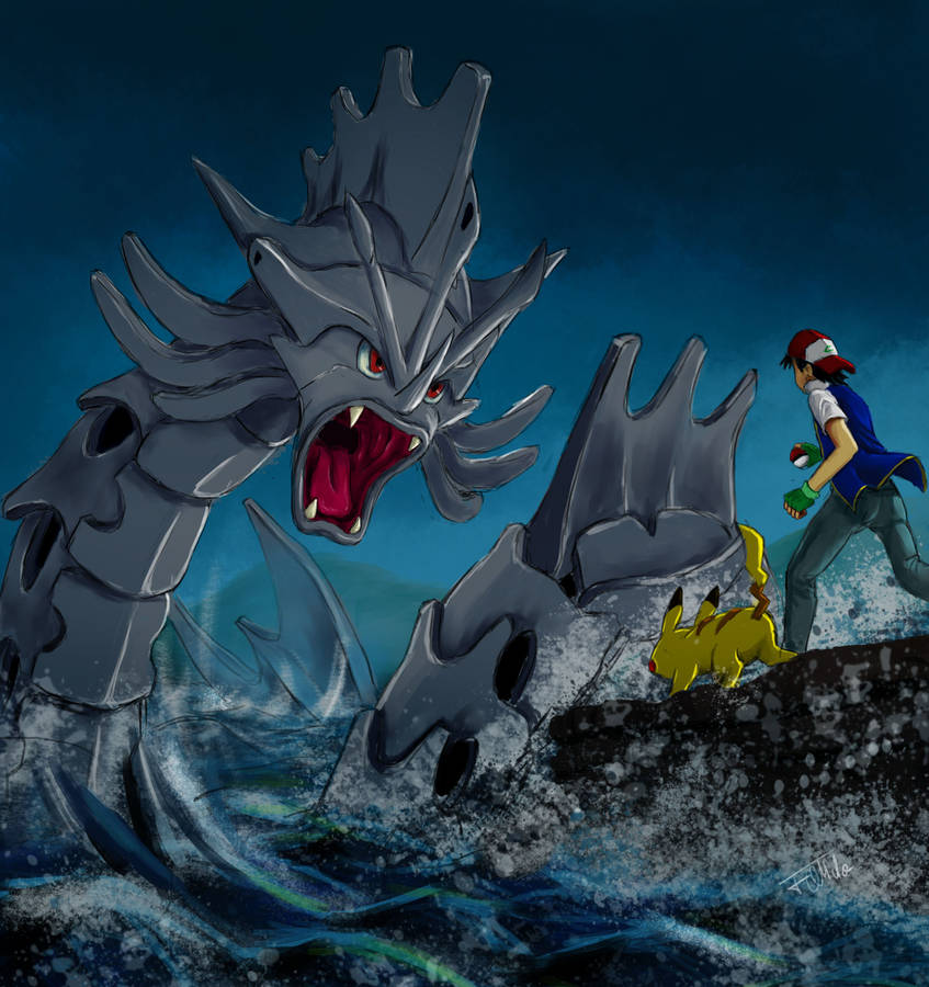 Flying High And Fearless With Gyarados Wallpaper