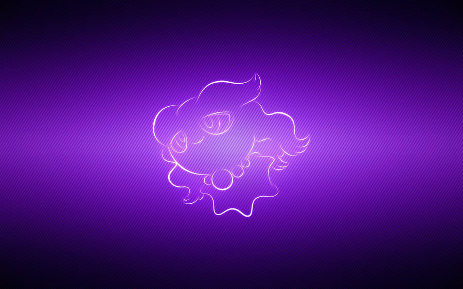 Flying Misdreavus Outlined Wallpaper