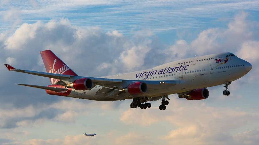 Flying Virgin Atlantic Aviation Plane Wallpaper