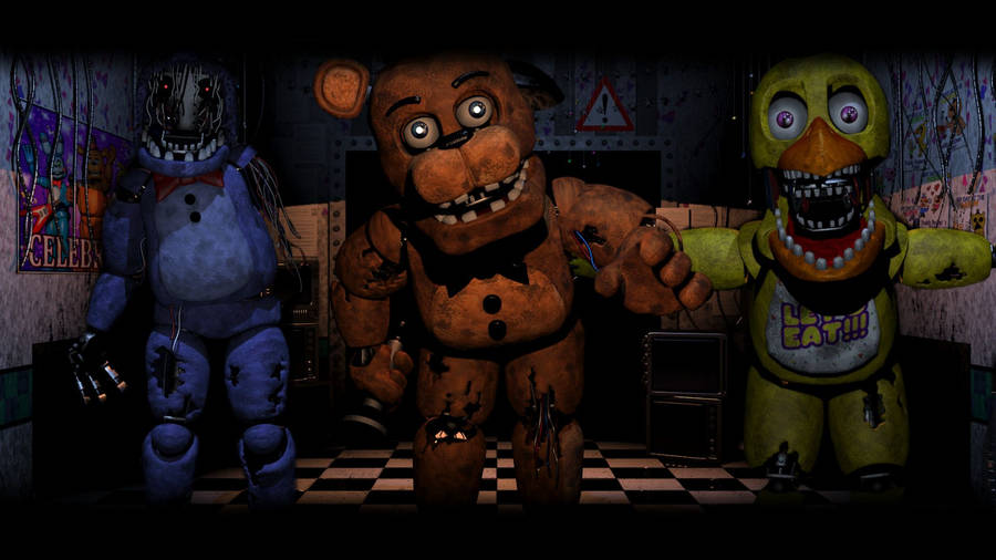 Fnaf Withered Freddy Bonnie And Chica Wallpaper