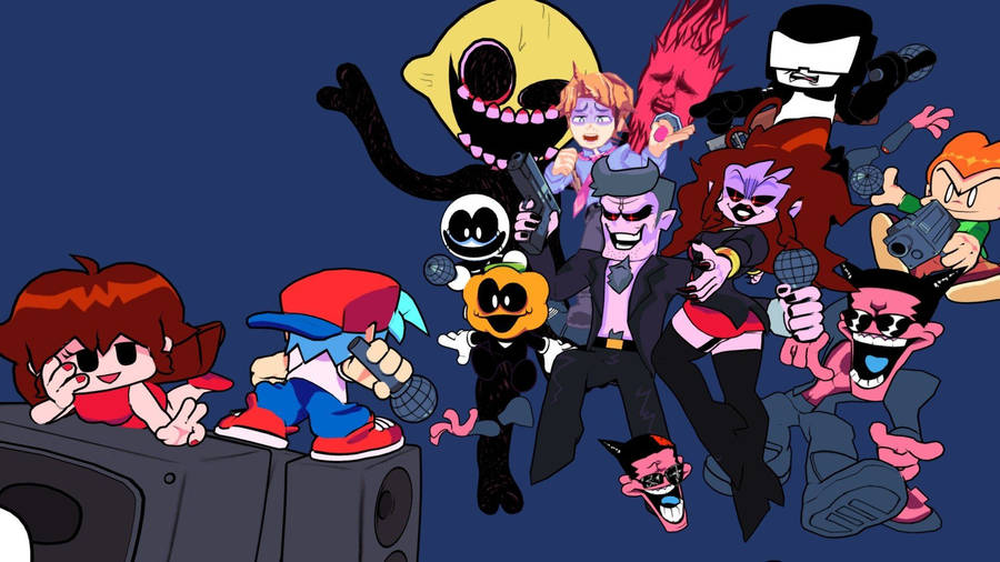 Fnf Boyfriend Enemies Wallpaper