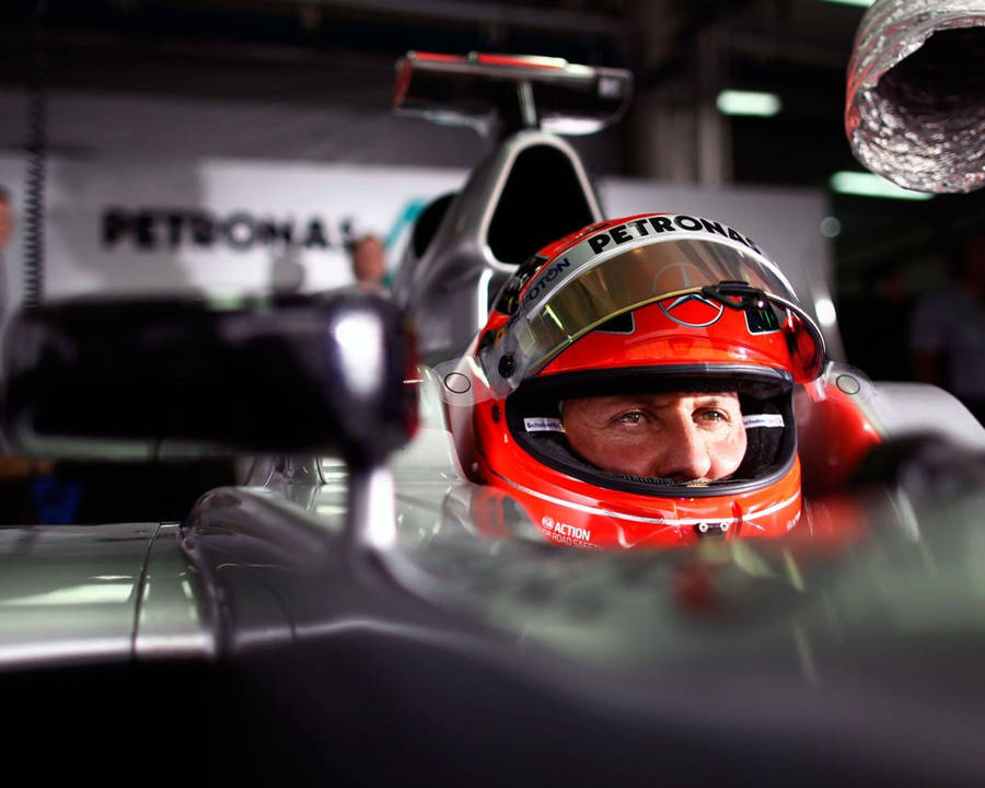 Focused Racer Michael Schumacher Wallpaper