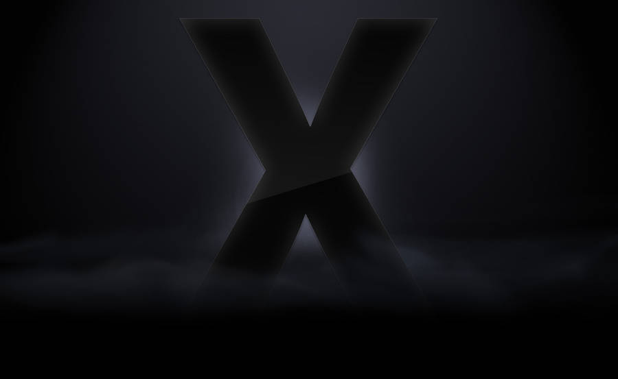 Foggy Letter X Wallpaper