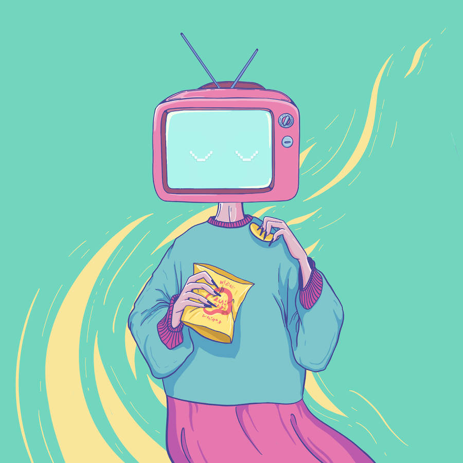 Foodie Tv Head Wallpaper