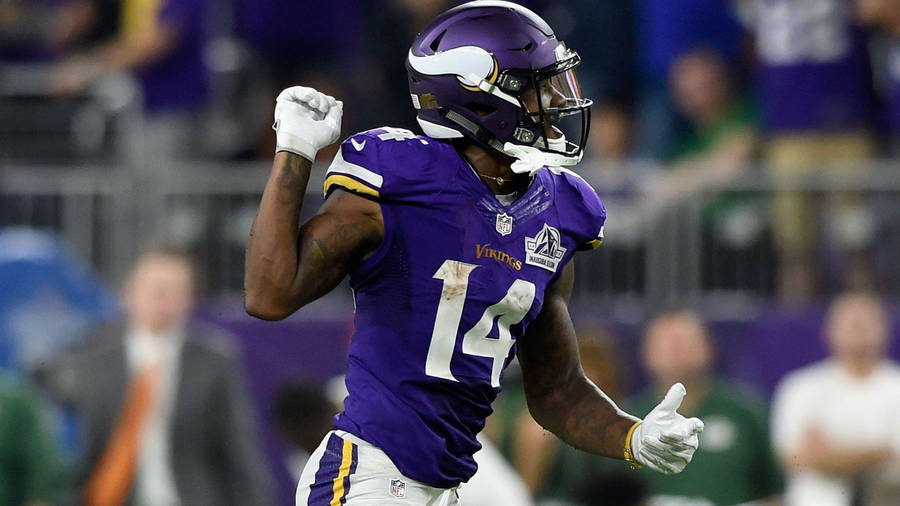 Footballer Stefon Diggs Victorious Wallpaper