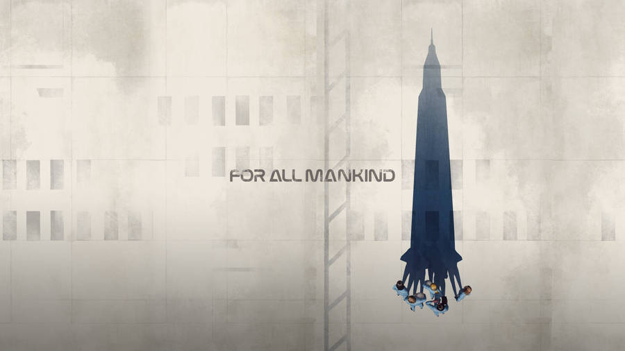 For All Mankind Rocket Shadow Wallpaper