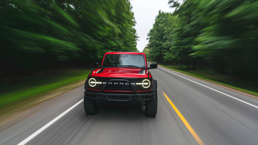 Ford Bronco Speeding Photograph Wallpaper