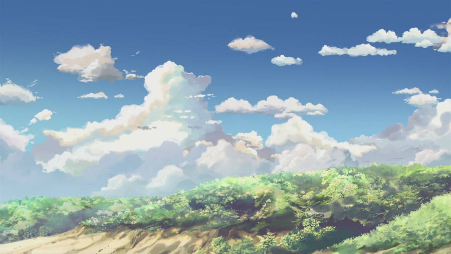 Forestland Aesthetic Anime Scenery Wallpaper