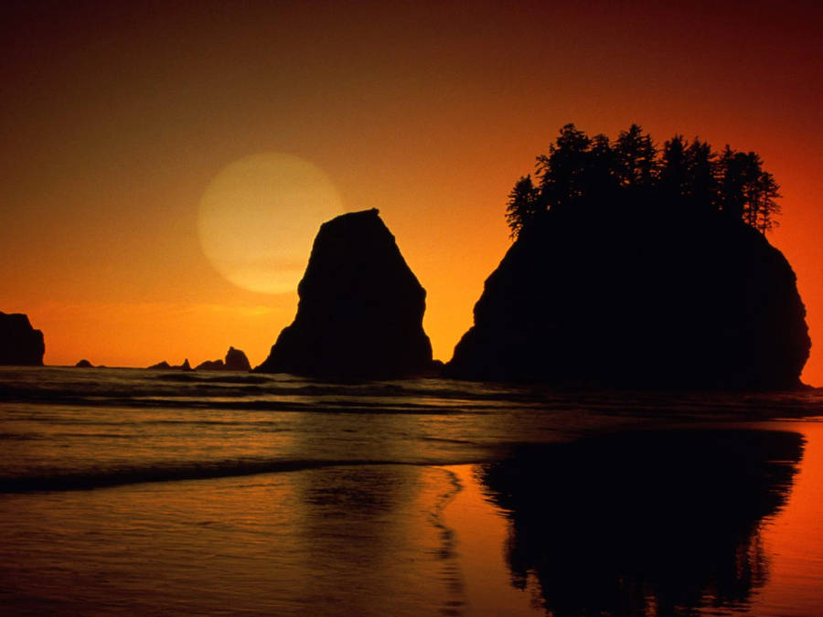 Forks Washington Second Beach Wallpaper