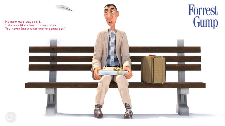 Forrest Gump 4d Cartoon Wallpaper