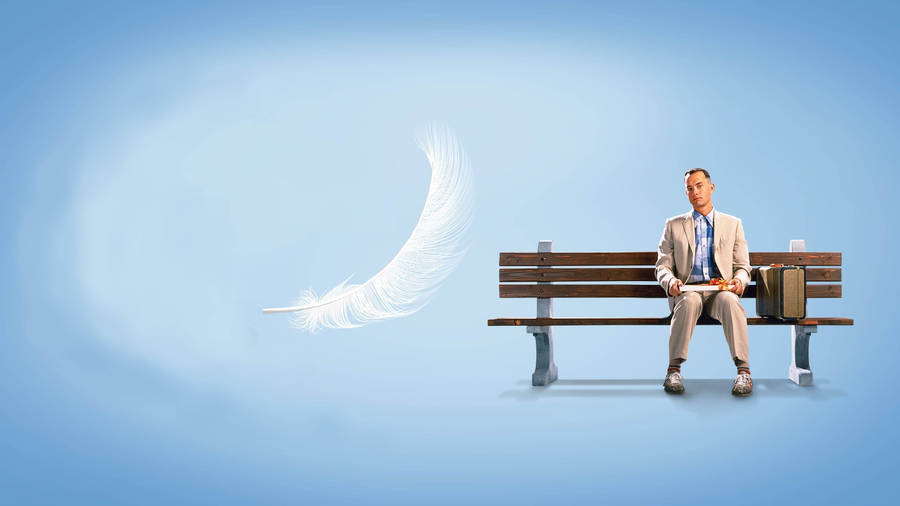 Forrest Gump Feather Poster Wallpaper