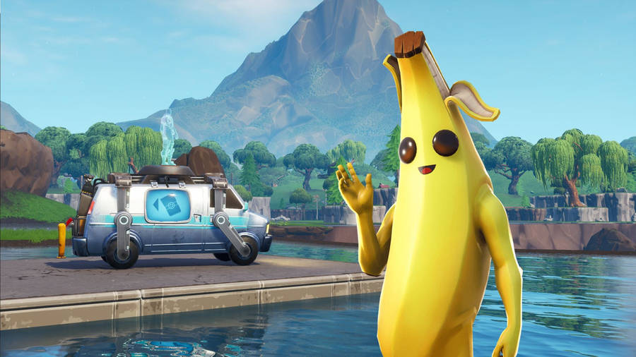 Fortnite Banana Man Landscape Wallpaper