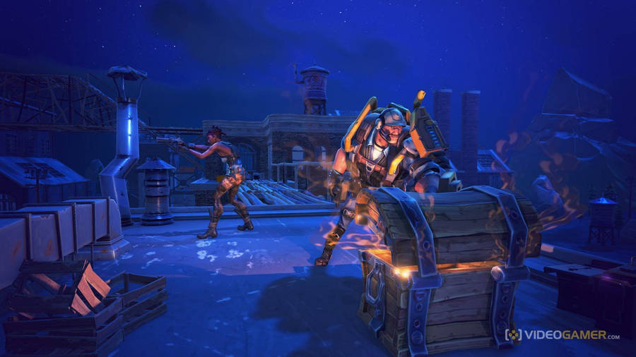 Fortnite Treasure Chest Wallpaper