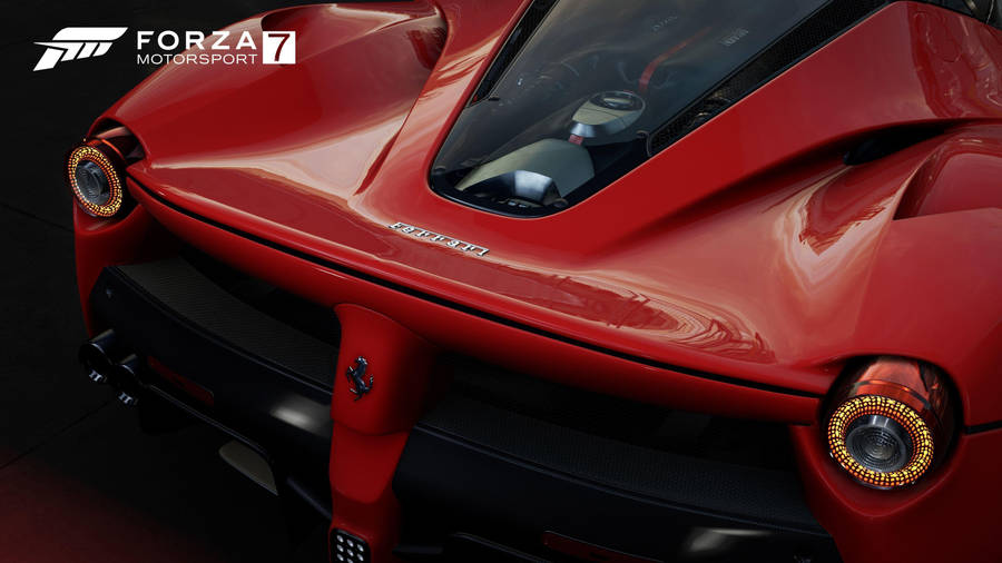 Forza 7 Red Ferrari Wallpaper