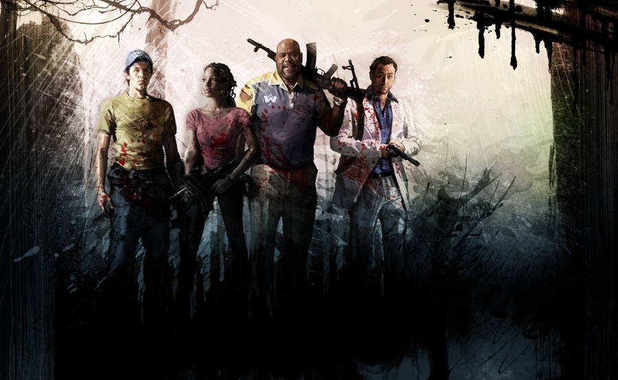 Four Survivors Left 4 Dead 2 Wallpaper