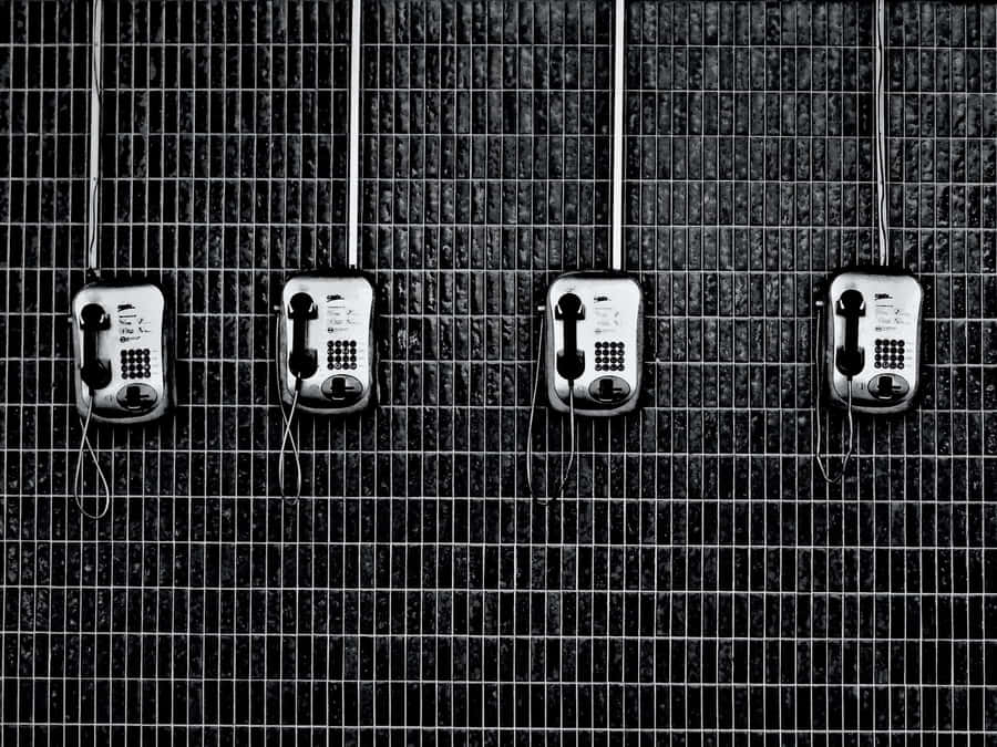 Four Telephones Wallpaper