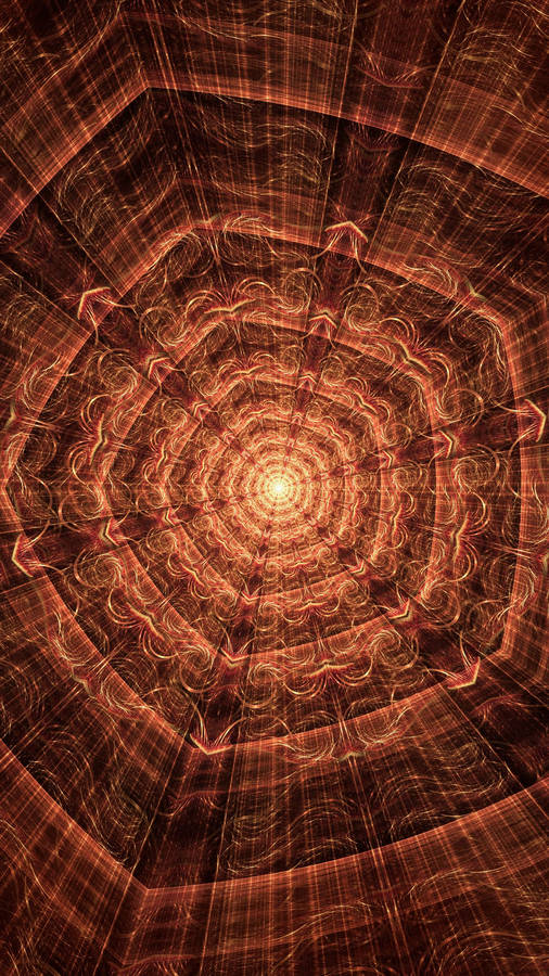 Fractal Pattern Brown Iphone Wallpaper