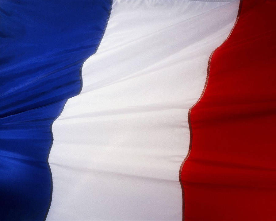 France Flag Fabric Wallpaper