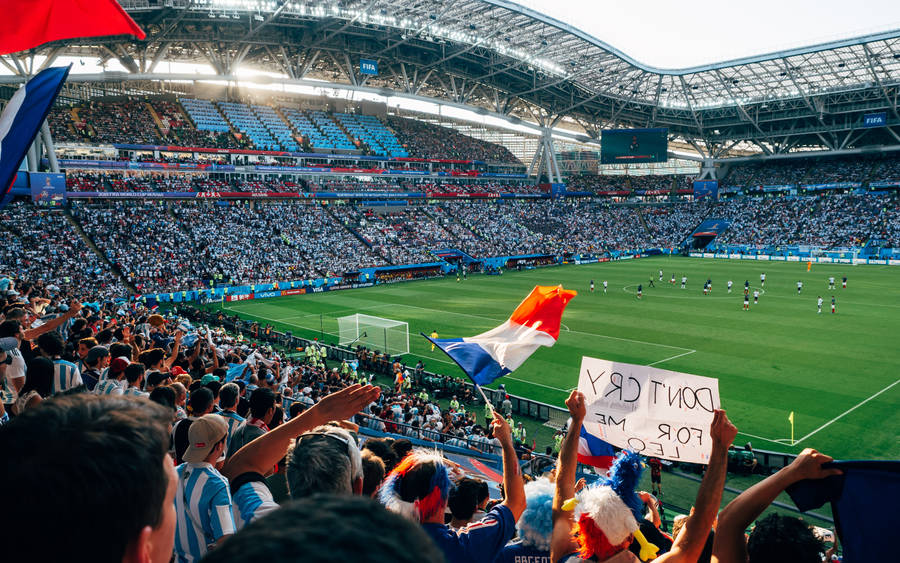 France Flag Sports Stadium Wallpaper