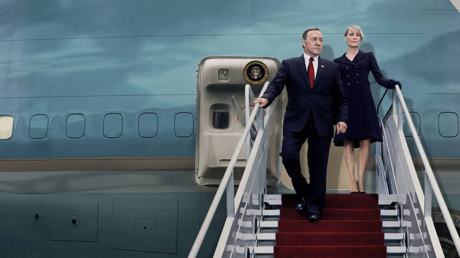 Francis And Claire Of House Of Cards Arrival Wallpaper