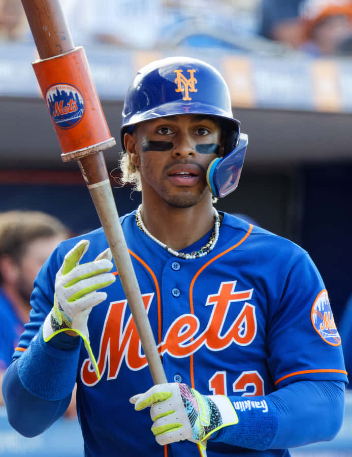 Francisco Lindor Mets Baseball Player Wallpaper