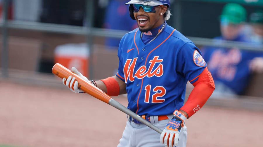 Francisco Lindor Of Mets Baseball Wallpaper