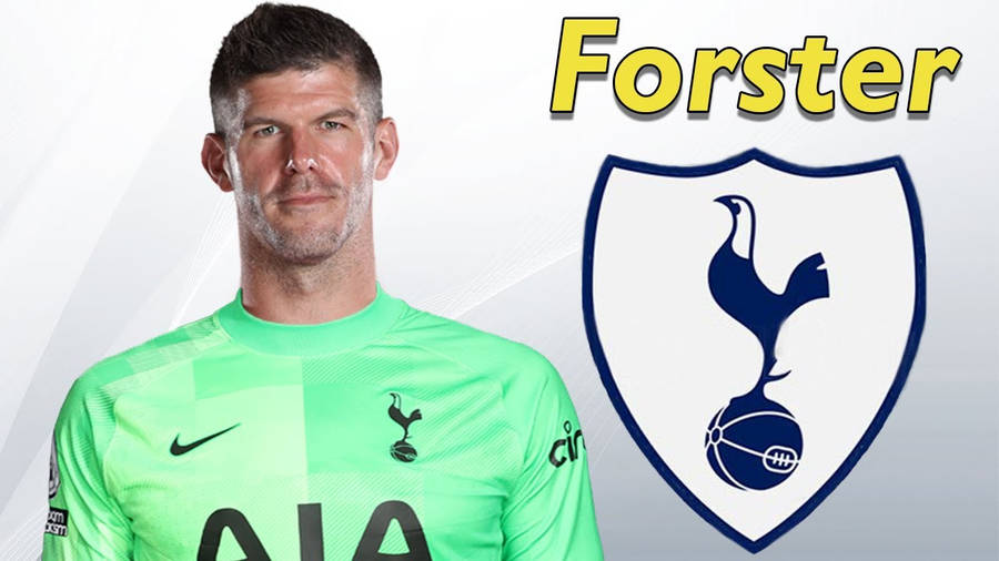 Fraser Forster Tottenham Logo White Background Wallpaper