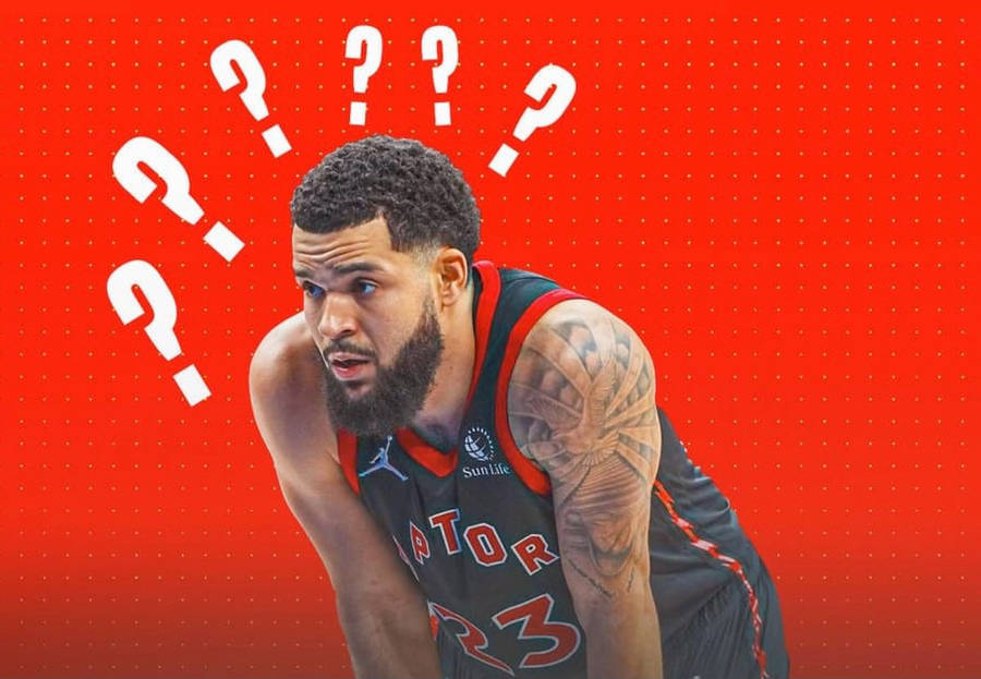 Fred Vanvleet Question Mark Art Wallpaper