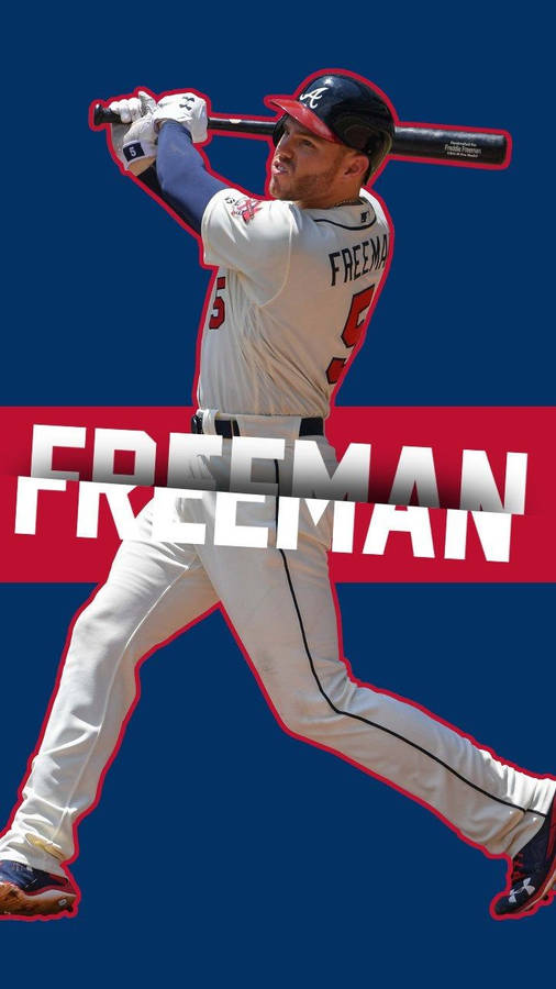 Freddie Freeman Graphic Design Wallpaper