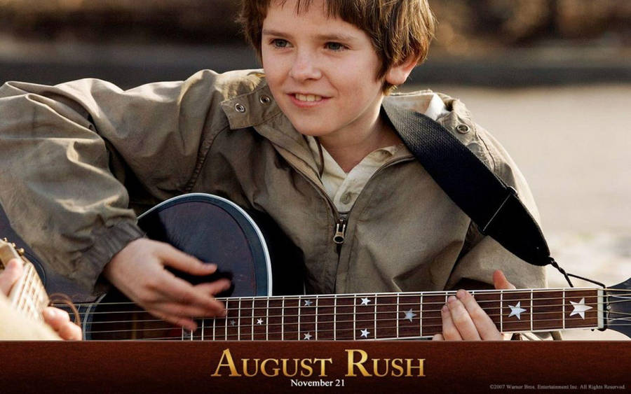 Freddie Highmore August Rush Film Cover Wallpaper