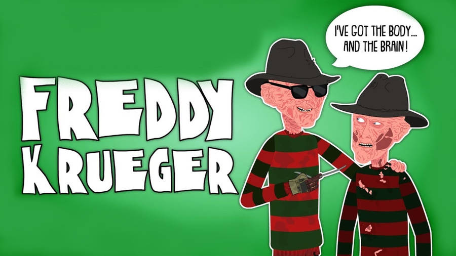 Freddy Krueger Green Art Wallpaper