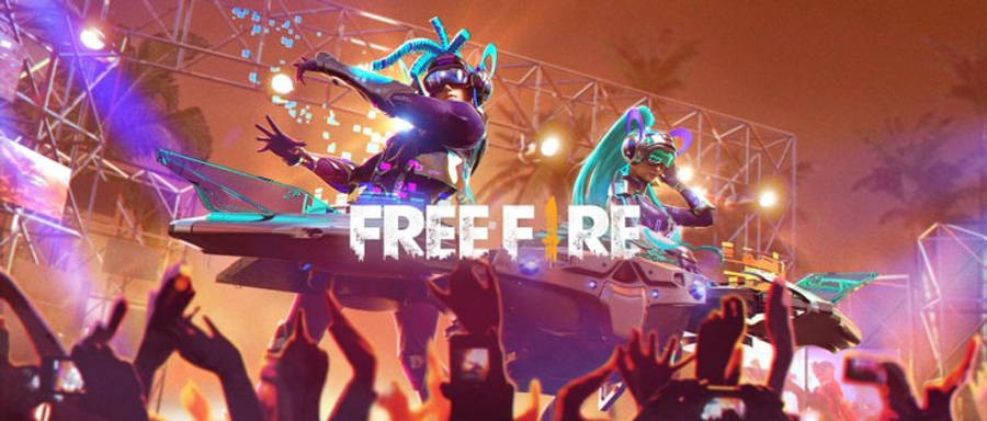 Free Fire Banner With New Skins Wallpaper