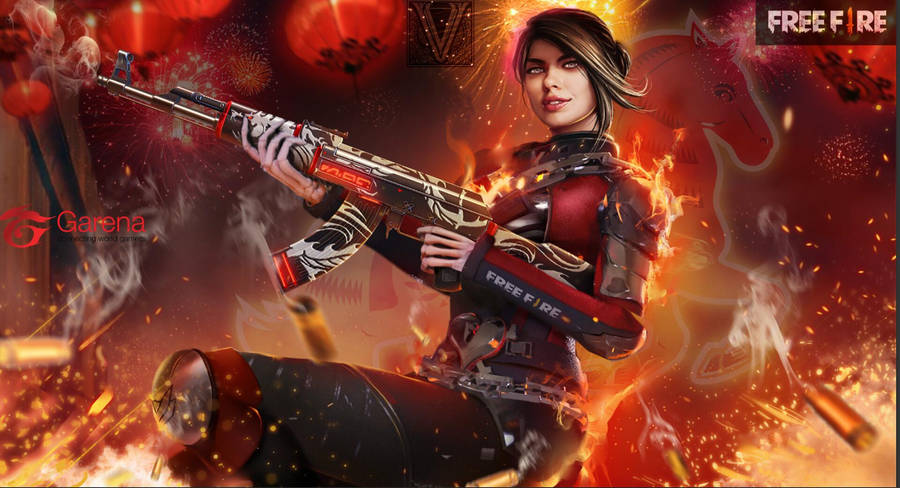 Free Fire Character Paloma Wallpaper