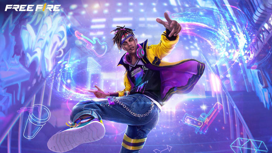 Free Fire Hip Hop Bundle Dancer Moves Wallpaper