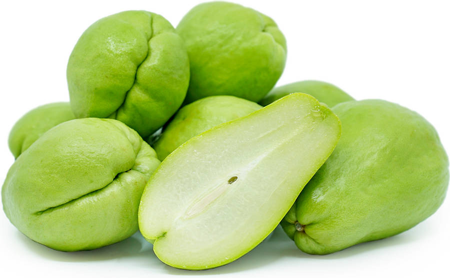 Fresh Chayote With Smooth Green Texture Wallpaper