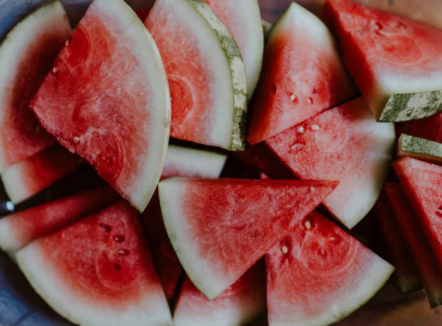 Fresh Cut Watermelon Slices Wallpaper