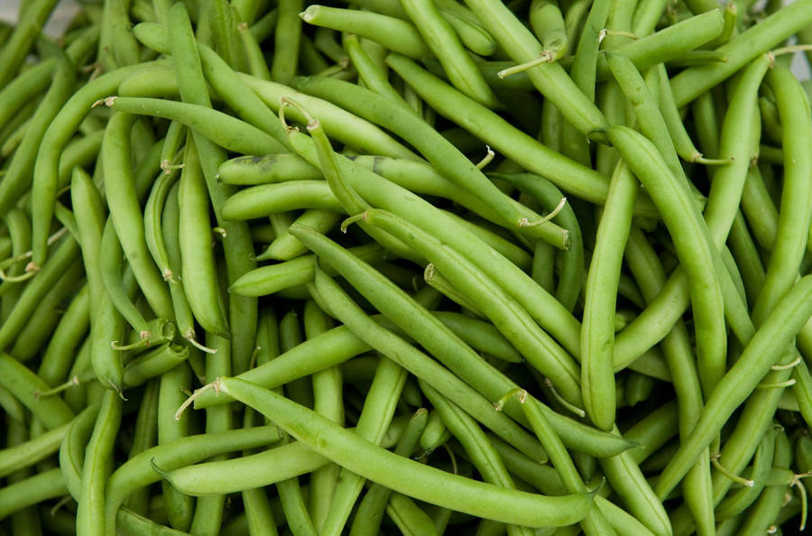 Fresh Green Beans In Abundance Wallpaper