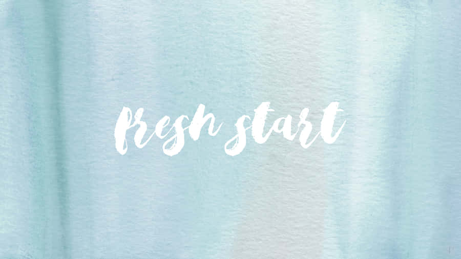 Fresh Start Aesthetic Light Blue Wallpaper